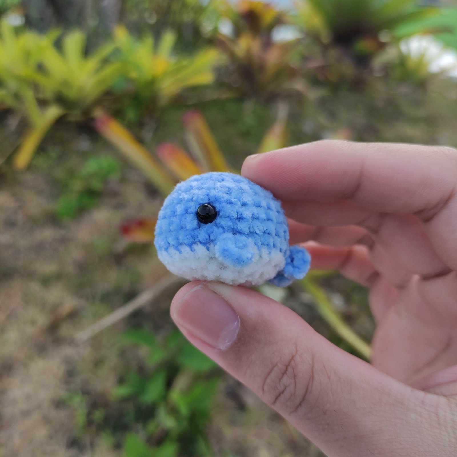 Paus Bulat Mini Biru